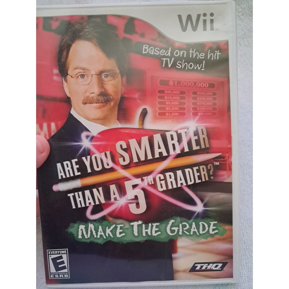 Are You‎ Smarter Than a 5th Grader Make the Grade Nintendo Wii THQ Complete CIB